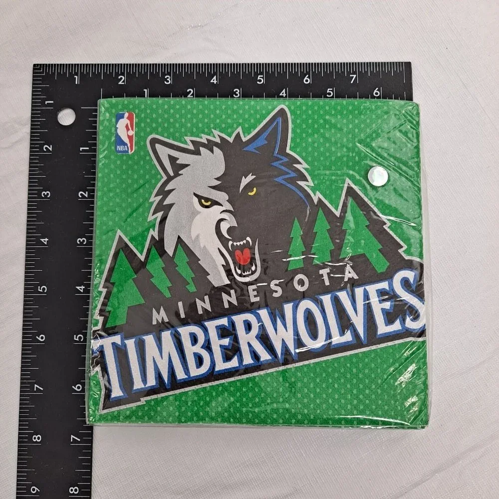 NBA Minnesota Timberwolves Napkins Luncheon Amscan 16 Count